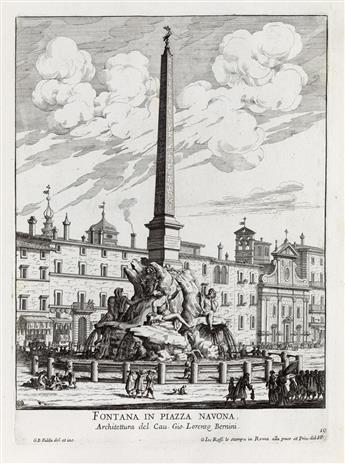 GIOVANNI BATTISTA FALDA Le Fontane di Roma; Le Fontane delle Ville di Frascati; Le Fontane ne Palazzi e ne Giardini di Roma; Le Fontan